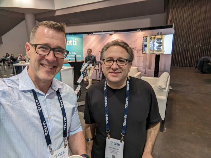 Image for the Tweet beginning: Scott Aaronson and Bob Wold